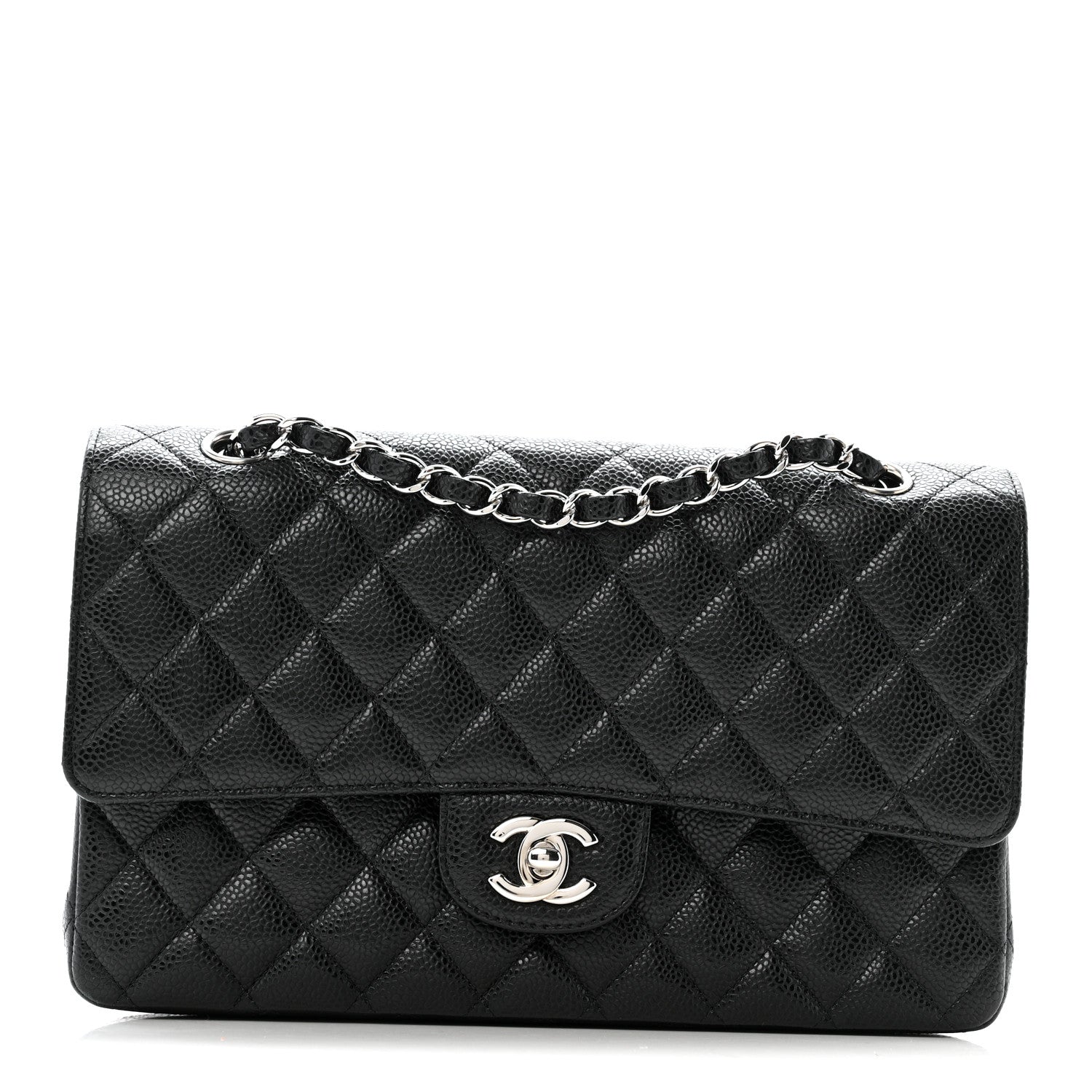 Chanel Caviar Quilted Medium Double Flap Black 1 of 13