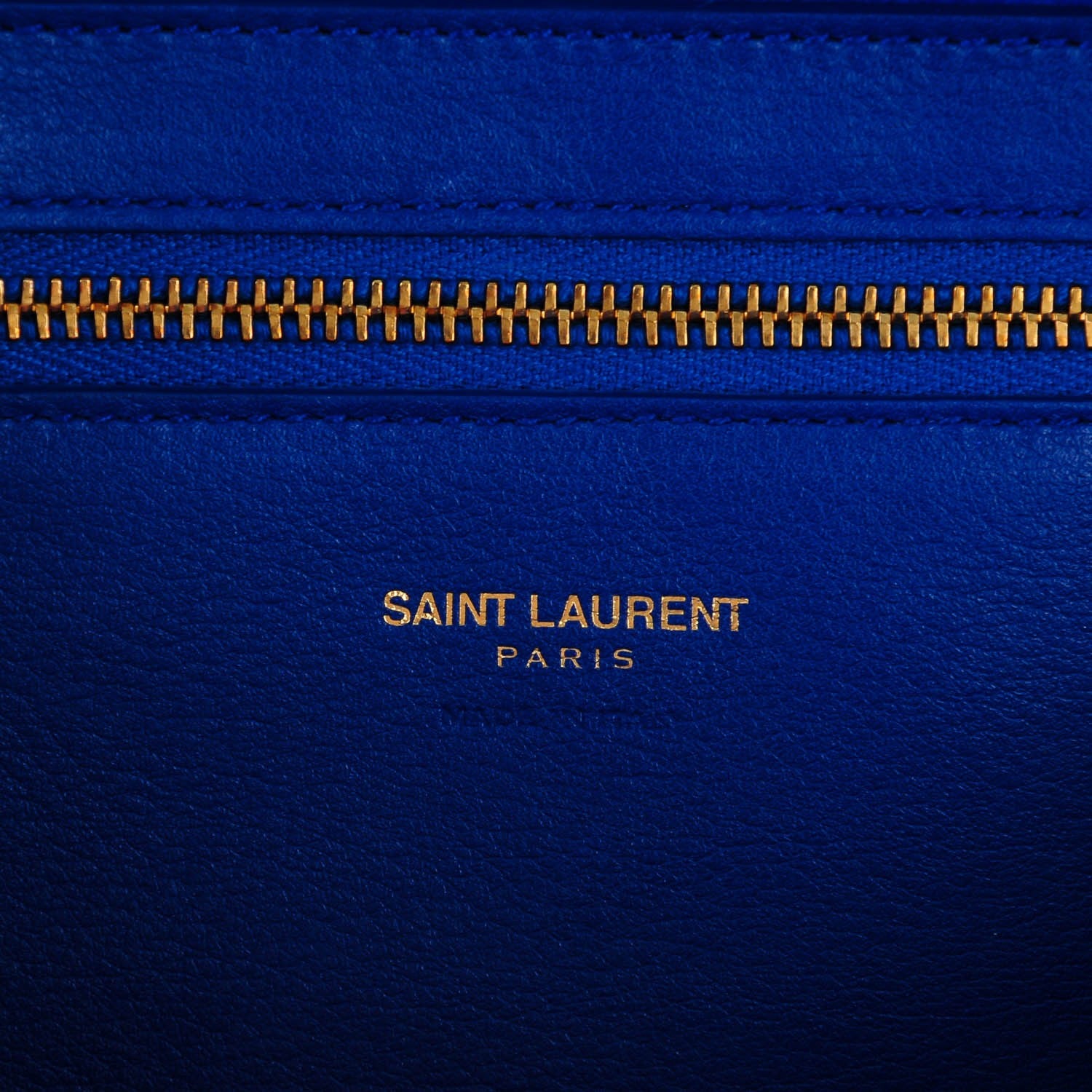 Saint Laurent Calfskin Small Monogram Cabas Blue 5 of 7