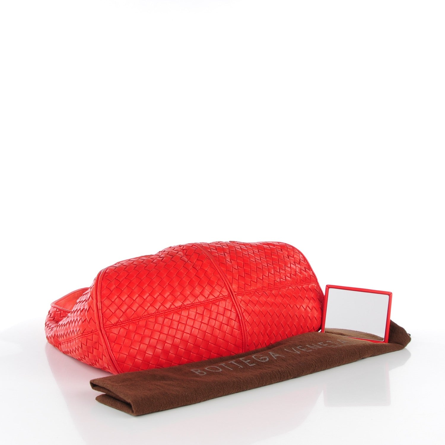 Bottega Veneta Nappa Intrecciato Ball Hobo Cardinal 5 of 11