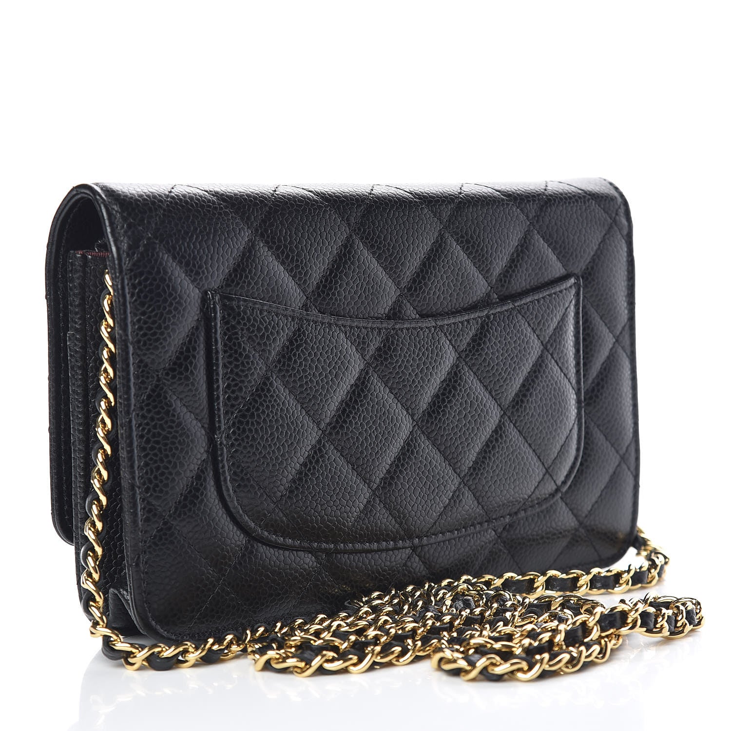 Chanel Caviar Quilted Wallet On Chain WOC Black 3 of 11