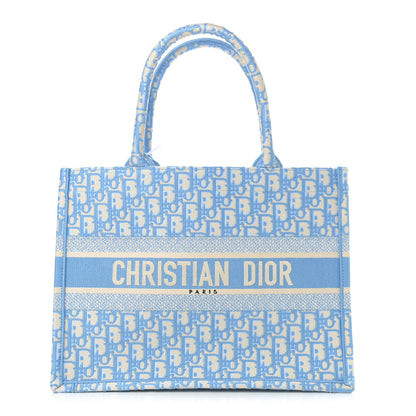 Christian Dior Oblique Medium Book Tote Light Blue 1 of 10