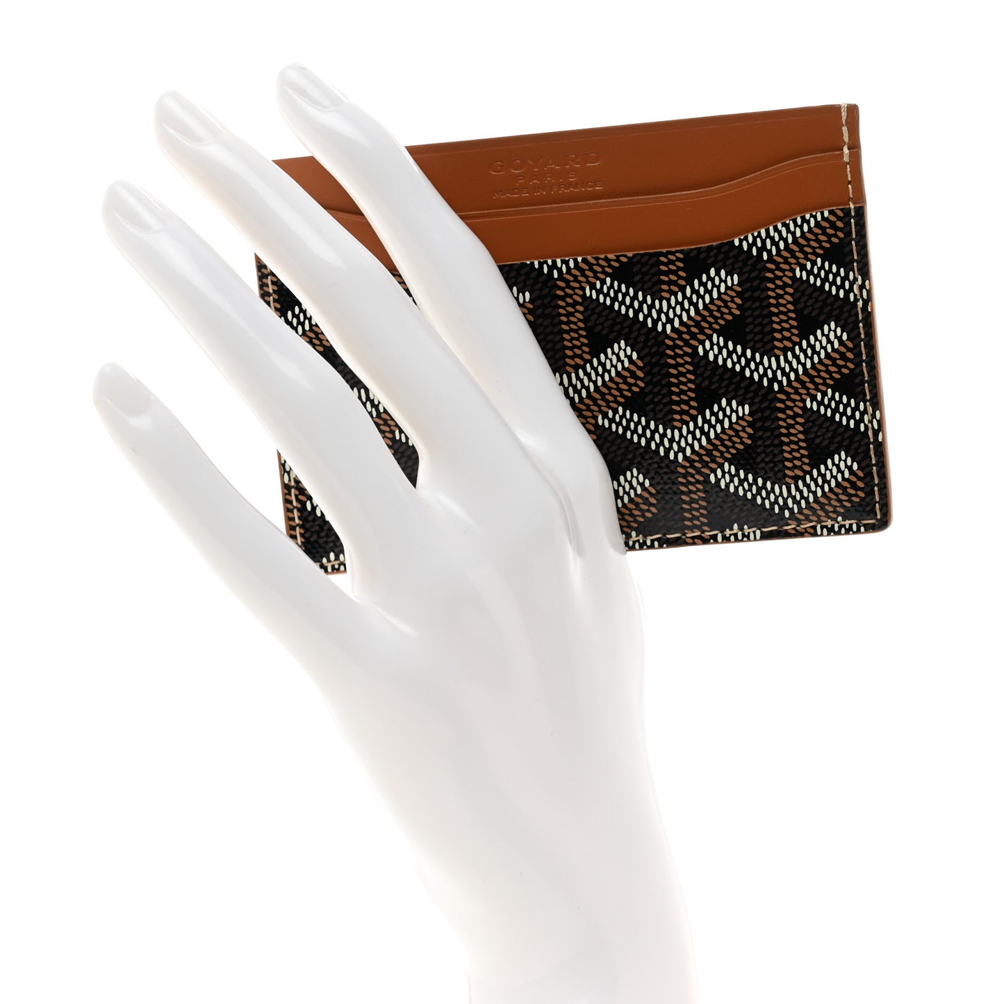 Goyardine Saint Sulpice Card Holder Black Gold