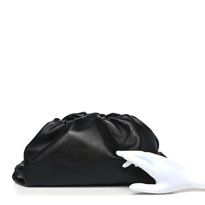 Bottega Veneta Smooth Butter Calf The Pouch Oversized Clutch Black 2 of 8