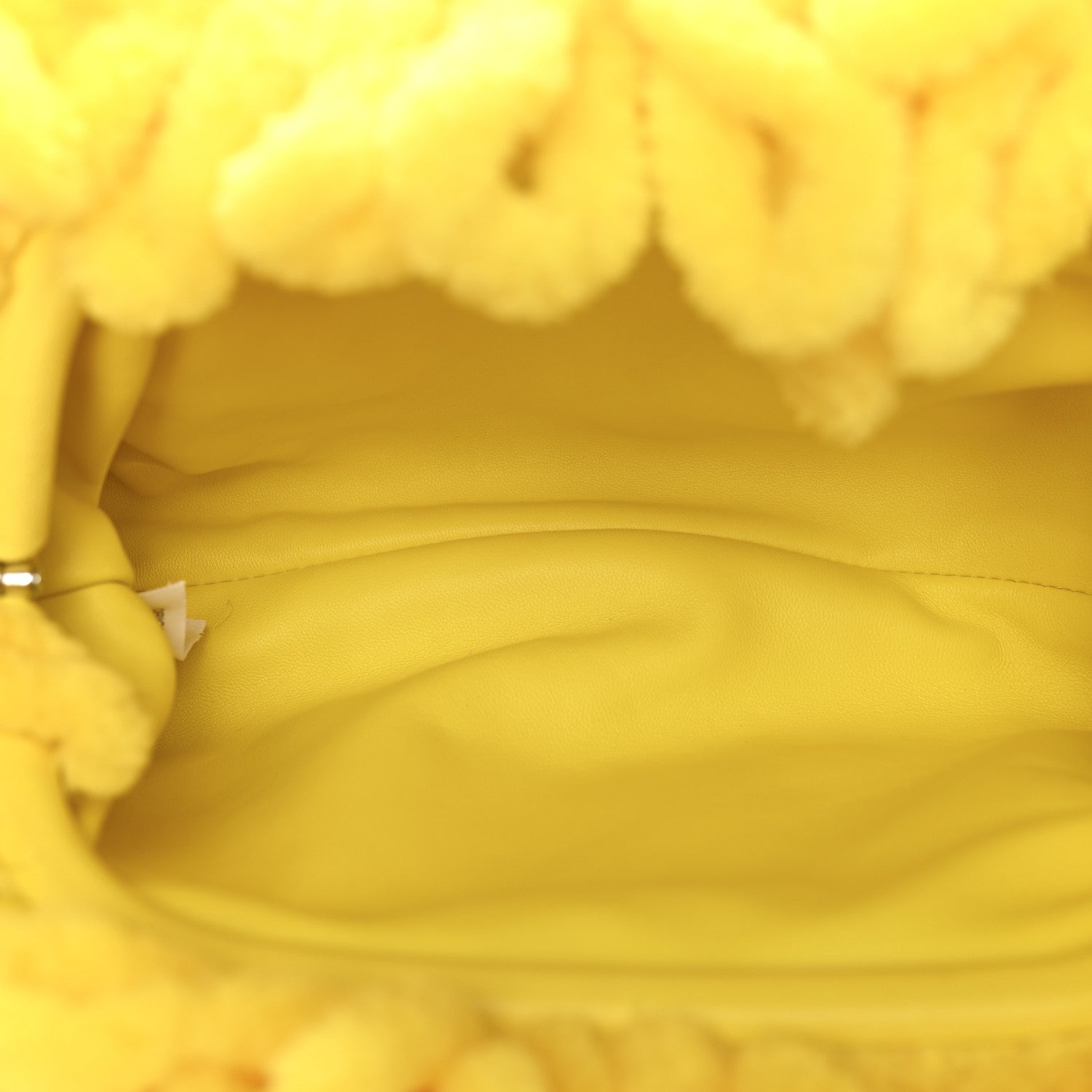 Bottega Veneta Chenille The Mini Pouch Lemon 5 of 10