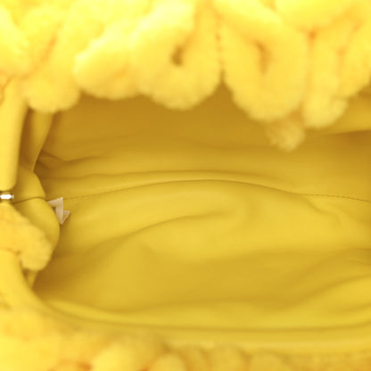 Bottega Veneta Chenille The Mini Pouch Lemon 5 of 10