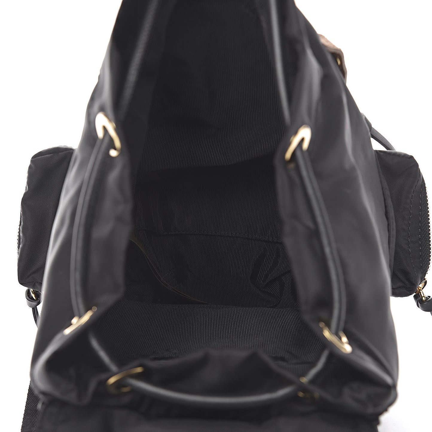 Nylon Small Rucksack Backpack Black