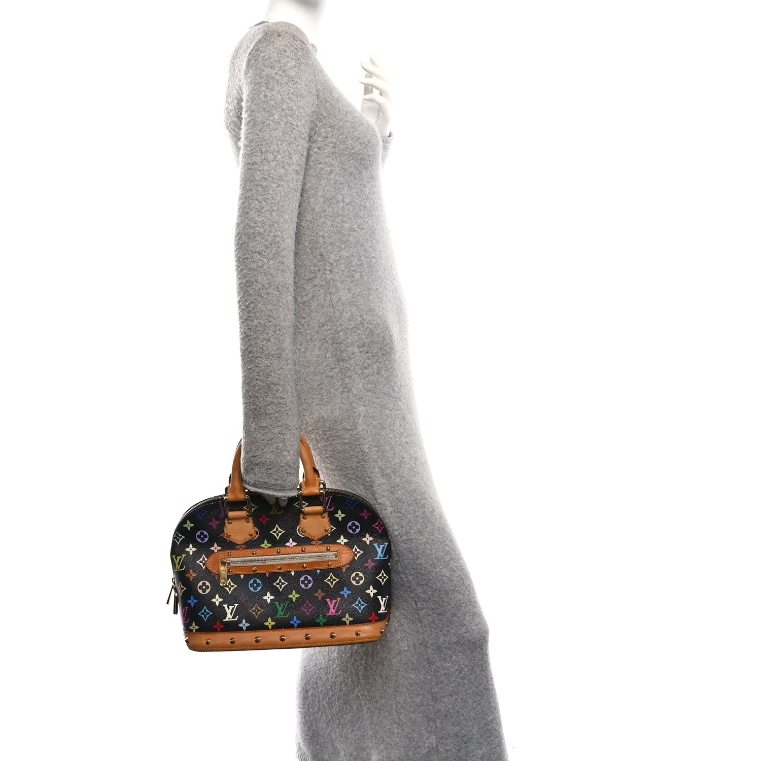 Louis Vuitton Monogram Multicolor Alma Black 2 of 9