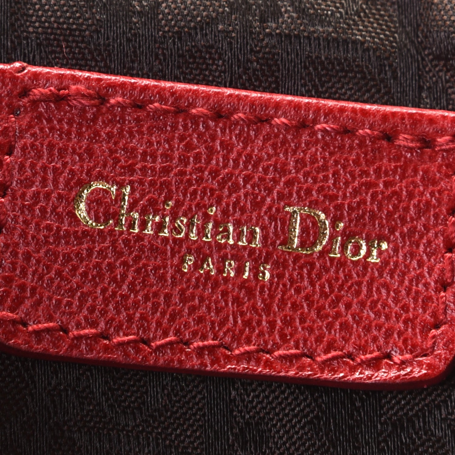 Christian Dior Pony Hair Leopard Mini Saddle Bag Red 5 of 5