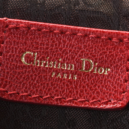 Christian Dior Pony Hair Leopard Mini Saddle Bag Red 5 of 5