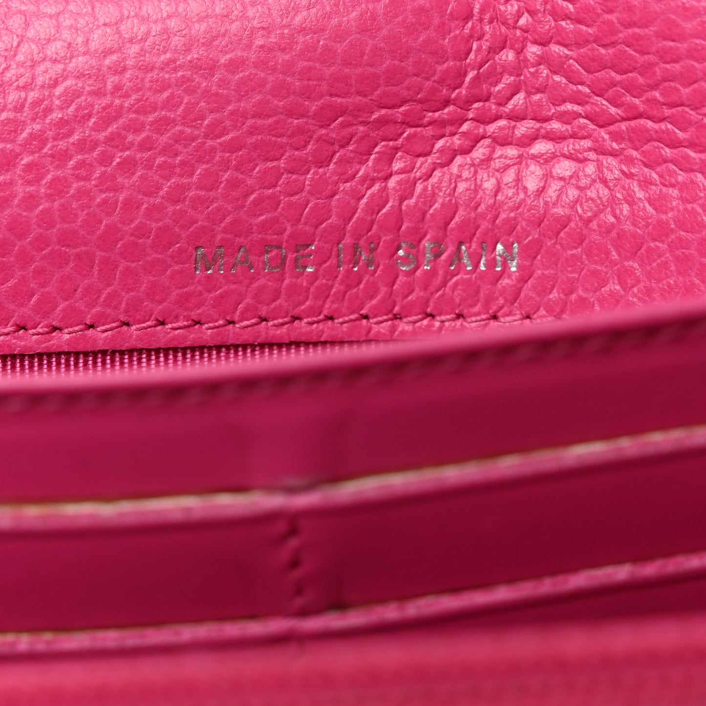 Caviar Quilted Large Gusset Flap Wallet Pink