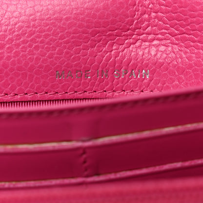 Chanel Caviar Quilted Large Gusset Flap Wallet Pink 7 of 12
