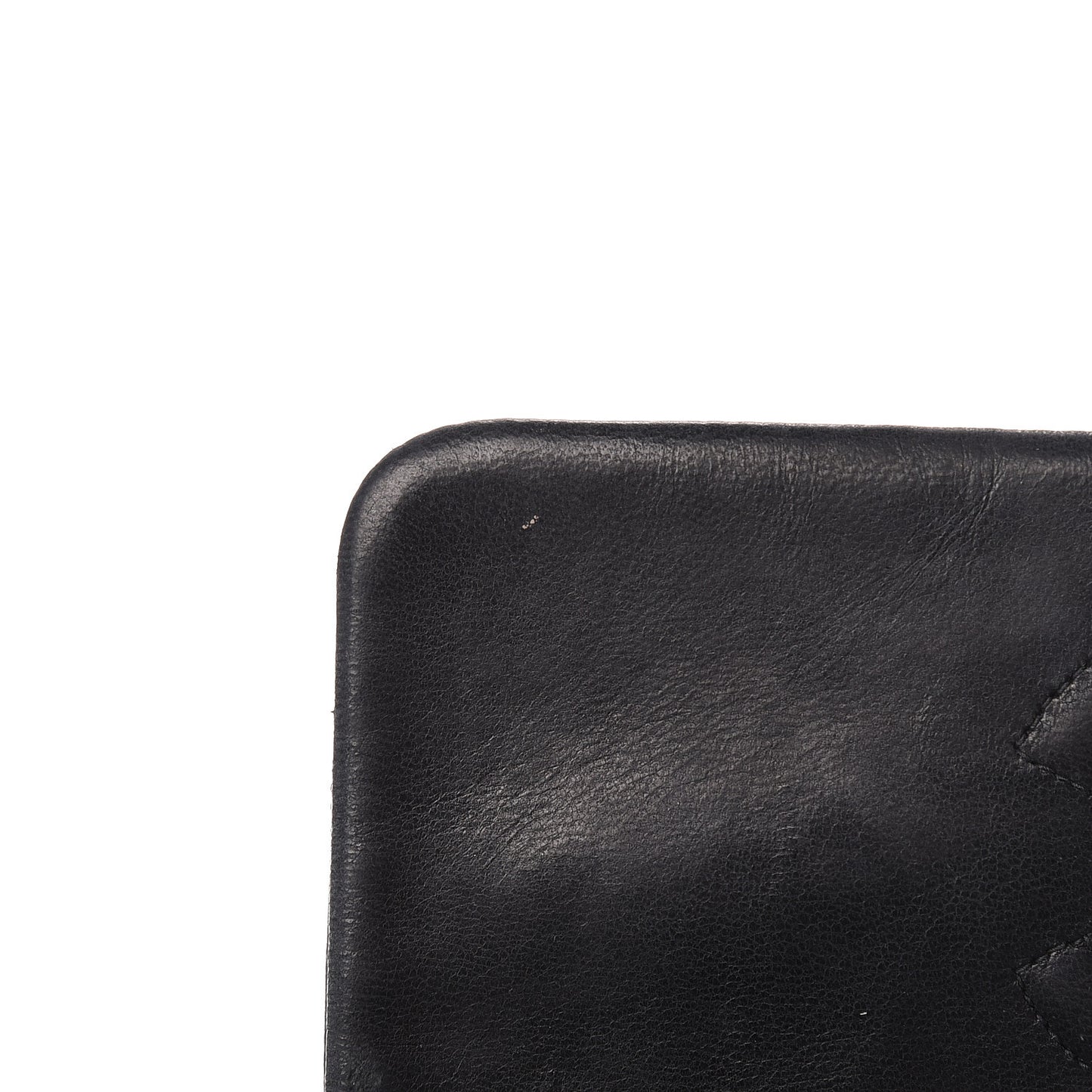 Lambskin Quilted Mini Square Flap Black