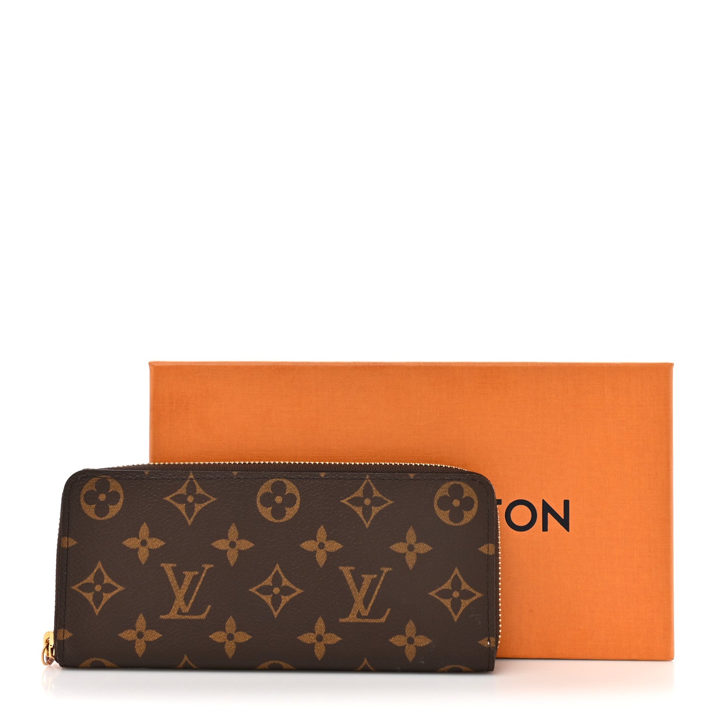 Monogram Clemence Wallet Rose Ballerine