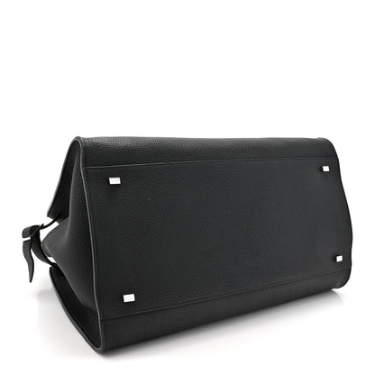 The Row Matte Grained Calfskin Soft Margaux 15 Black 4 of 12