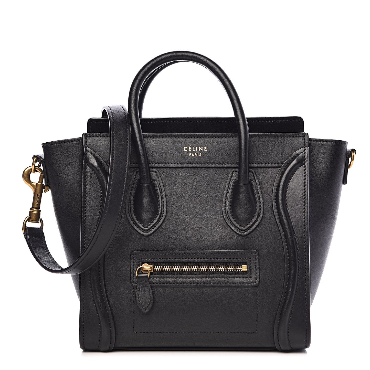 Smooth Calfskin Nano Luggage Black