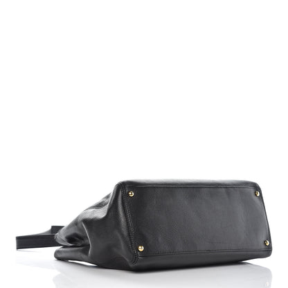 Chanel Calfskin Cerf Shopper Tote Black 4 of 12