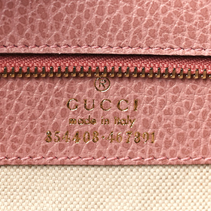 Gucci Dollar Calfskin Small Swing Tote Grey Field Soft Pink 6 of 8