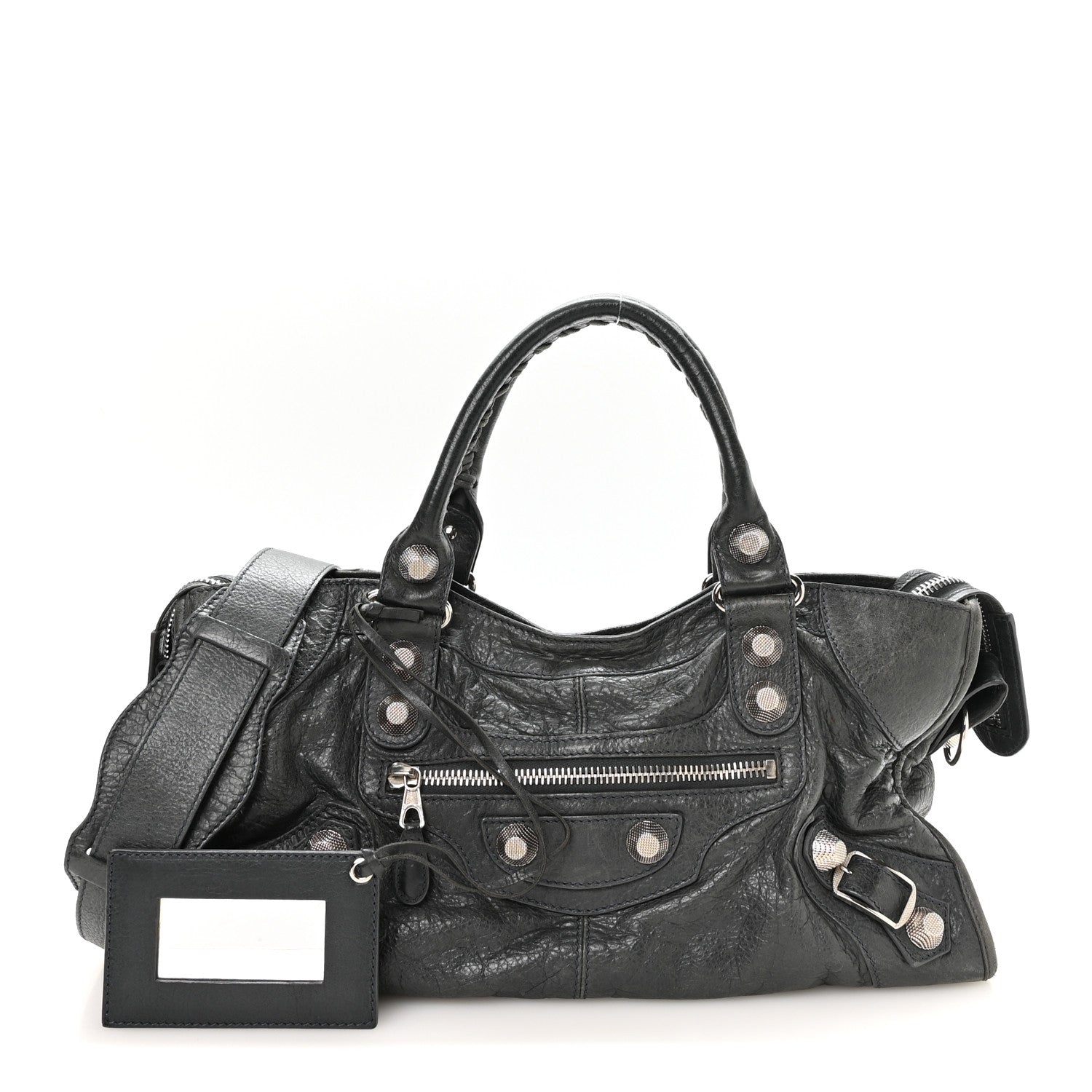 Balenciaga Agneau Giant 21 Silver Hardware Part Time Anthracite 3 of 12