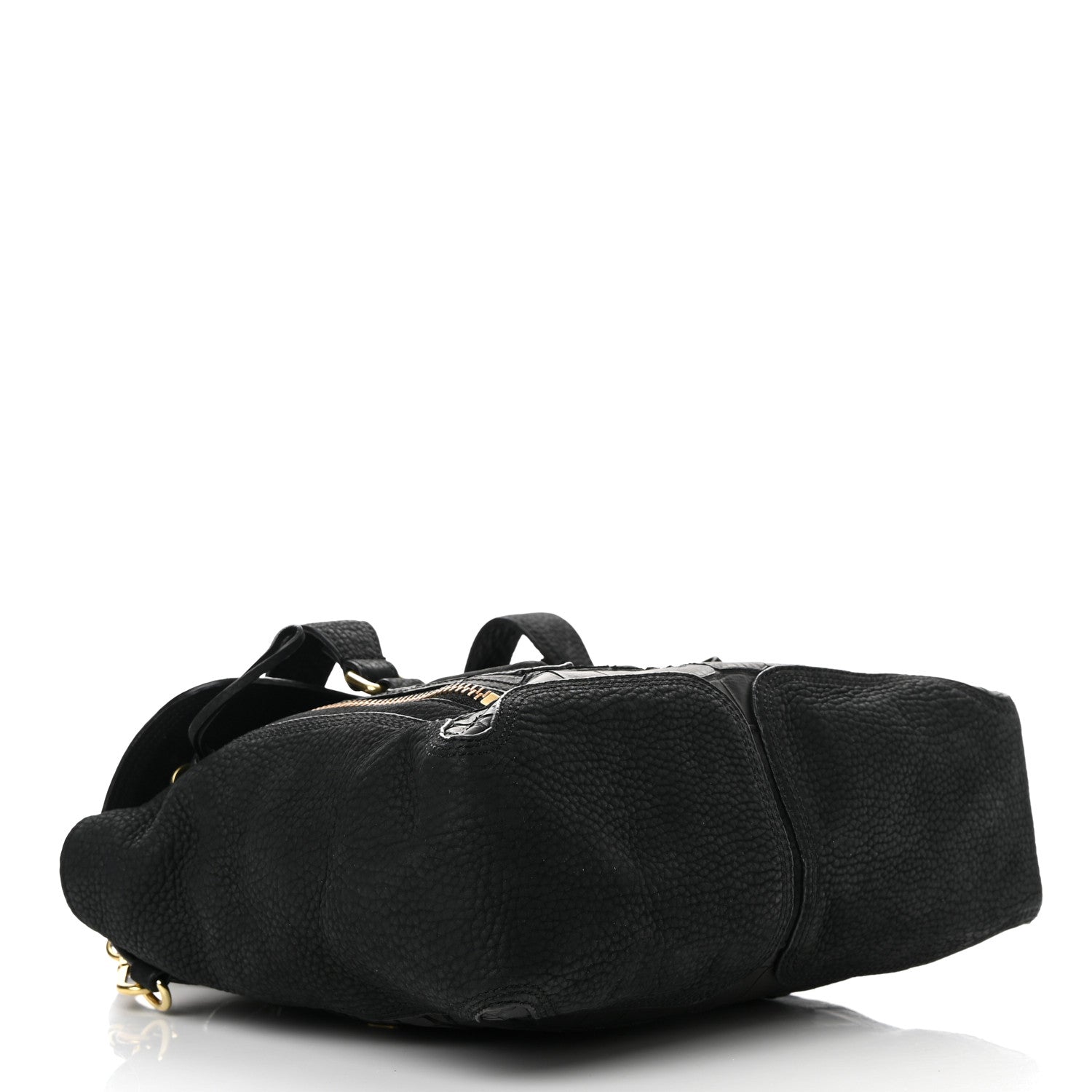 3.1 Phillip Lim Nubuck Crocodile Embossed Medium Pashli Satchel Black 4 of 18