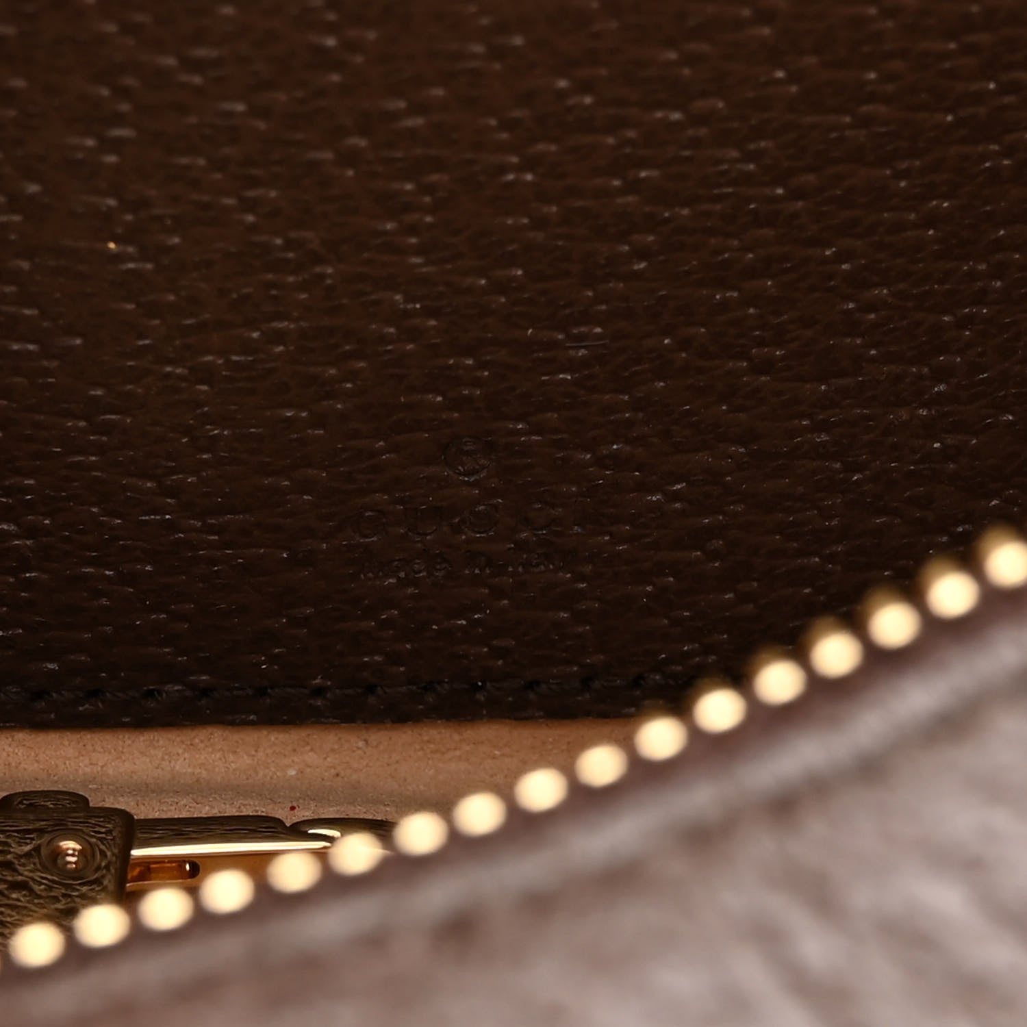 Gucci GG Supreme Monogram Textured Calfskin Web Mini Ophidia Half Moon Hobo Beige Ebony New Acero 6 of 10
