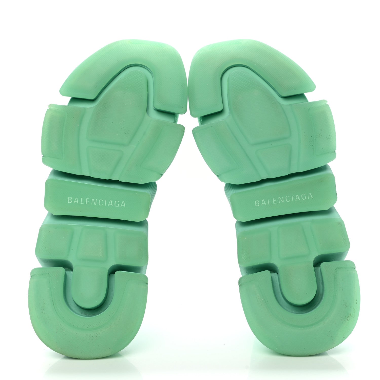 Balenciaga Technical 3D Recycled Knit Womens Speed 2.0 Transparent Sole Sneakers 37 Mint 5 of 14