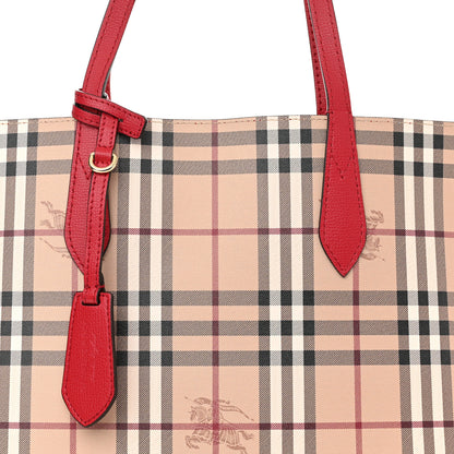Burberry Haymarket Check Medium Reversible Tote Red 11 of 19