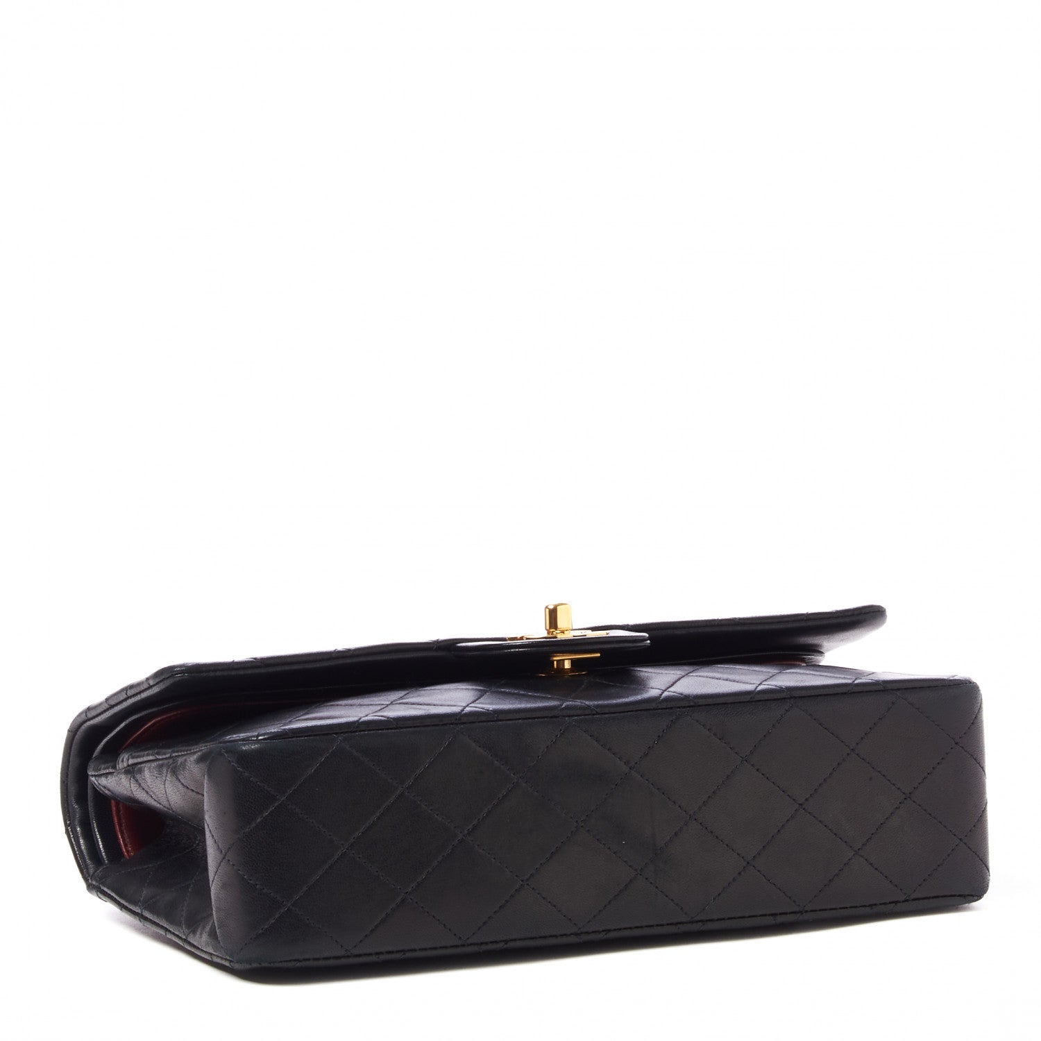 Chanel Lambskin Quilted Medium Double Flap Black 4 of 11