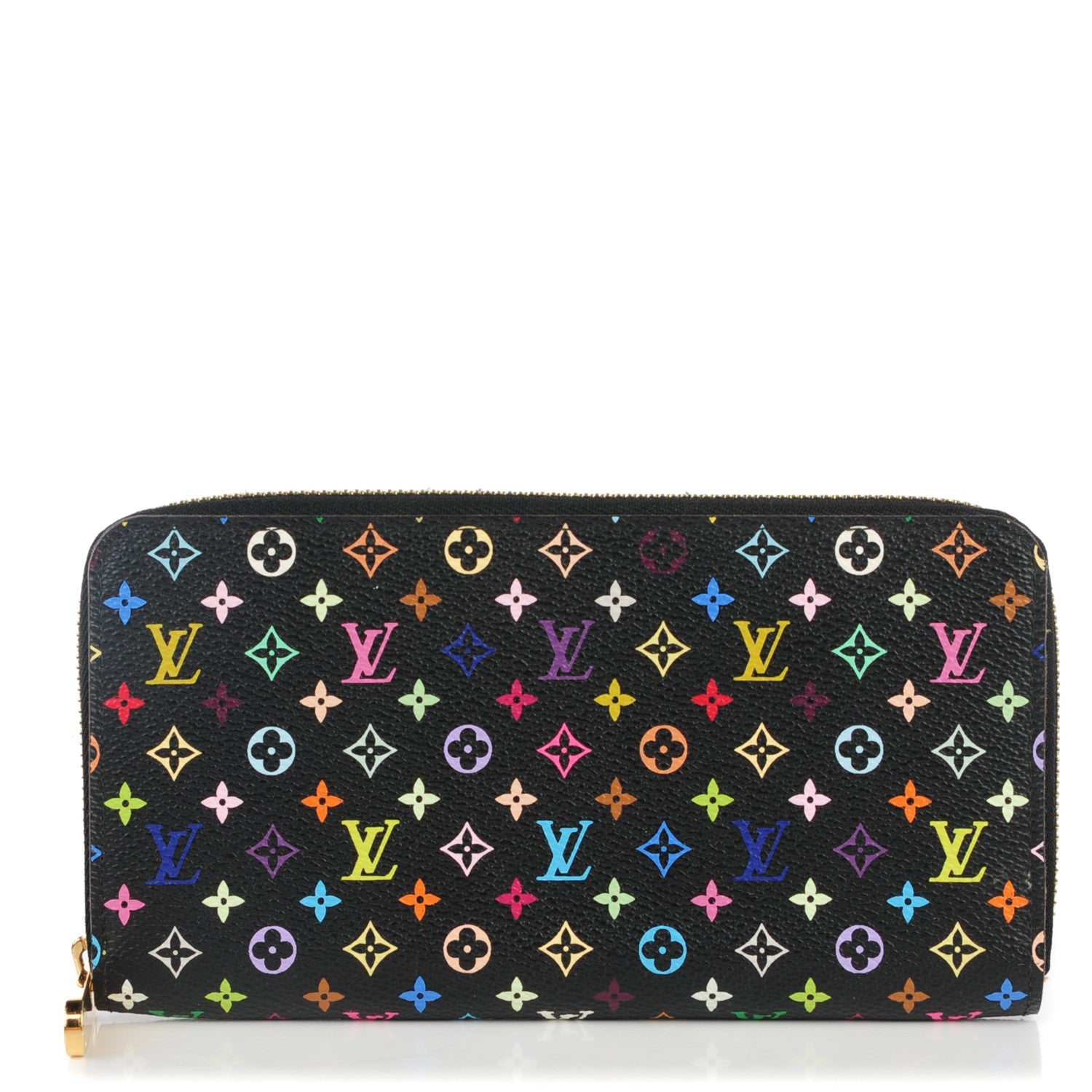 Louis Vuitton Monogram Multicolor Zippy Wallet Black Pistachio 1 of 7