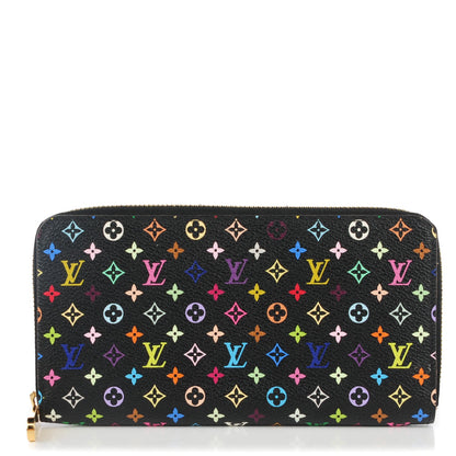 Louis Vuitton Monogram Multicolor Zippy Wallet Black Pistachio 1 of 7