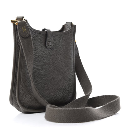 Hermes Taurillon Clemence Evelyne TPM Etain 3 of 8