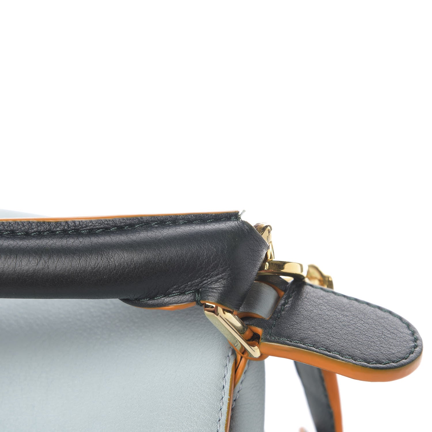 Loewe Calfskin Medium Paula's Ibiza Puzzle Bag Aqua Light Blue Multicolor 7 of 10