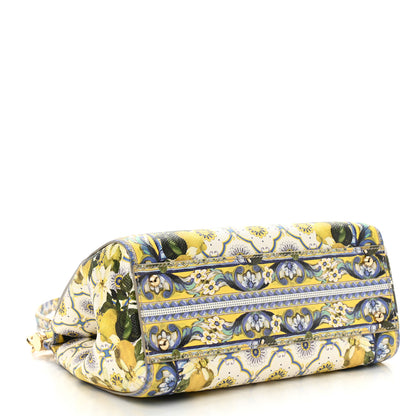 Dolce & Gabbana Dauphine Lemon Print Medium Miss Sicily Satchel Multicolor 4 of 13