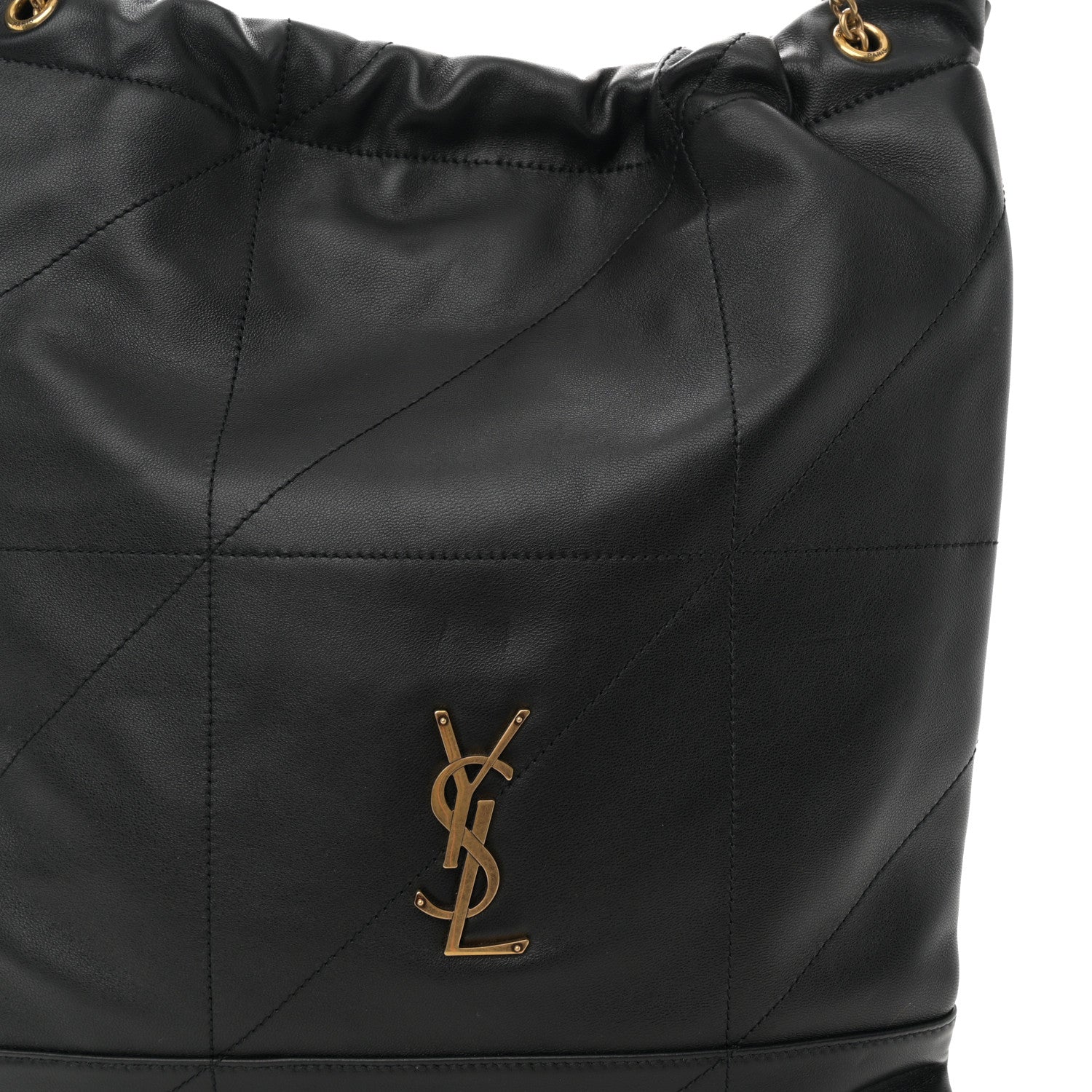 Saint Laurent Lambskin Matelasse Monogram Medium Jamie 4.3 Pochon Black 8 of 10