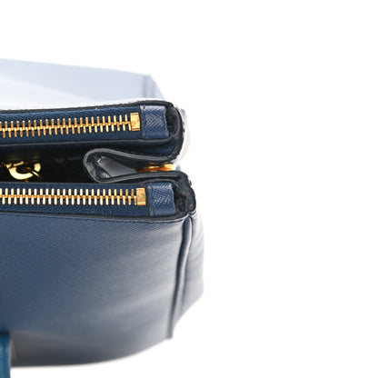 Prada Saffiano Lux Galleria Front Pocket Tote Bluette Cobalto 13 of 17