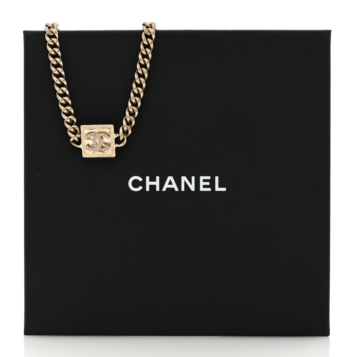 Chanel Metal Crystal CC Choker Gold 5 of 5