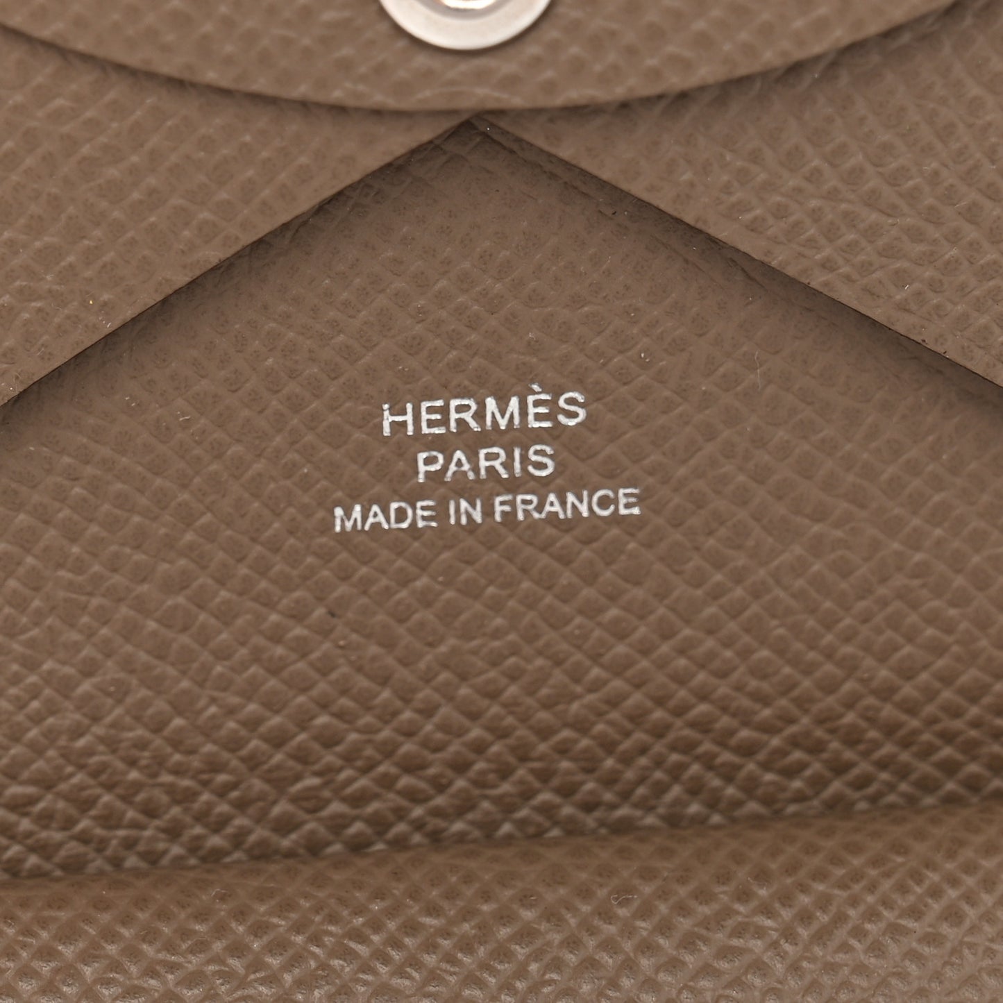 Epsom Calvi Duo Card Case Etoupe