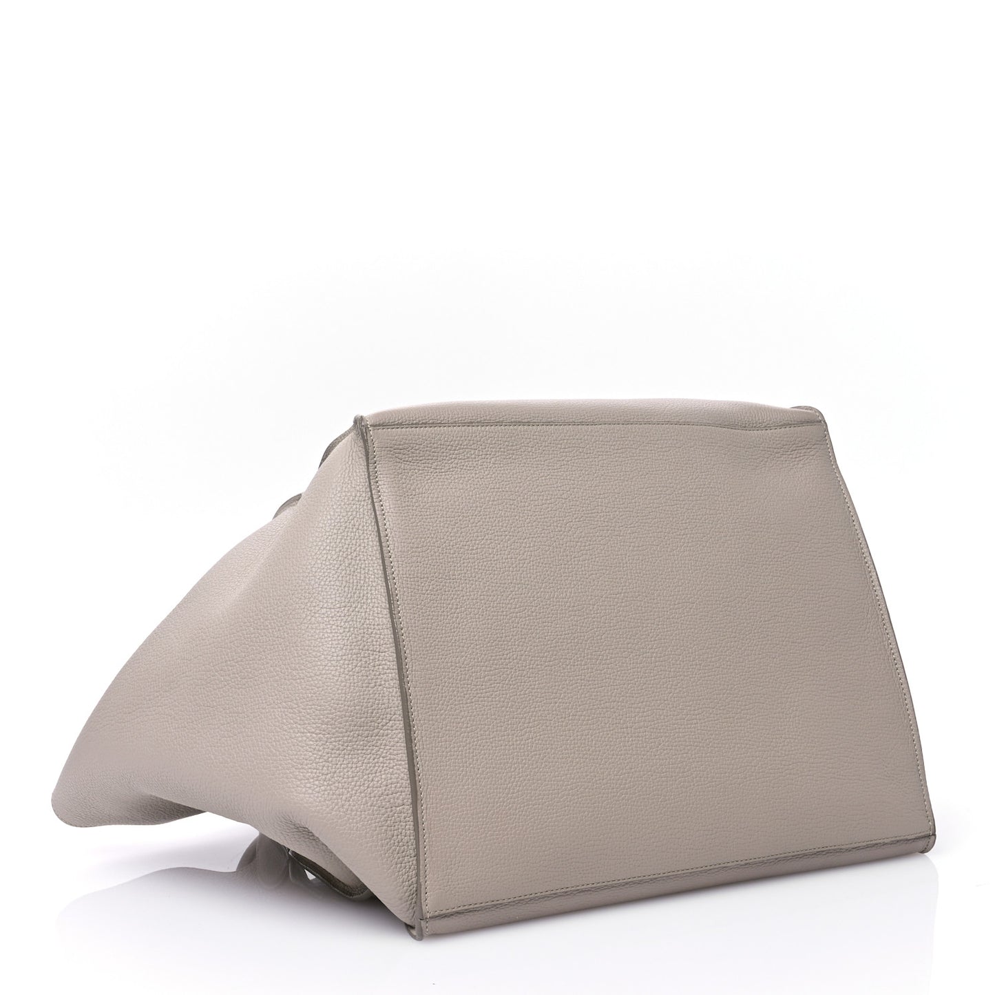 Supple Grained Calfskin Medium Big Bag Light Taupe