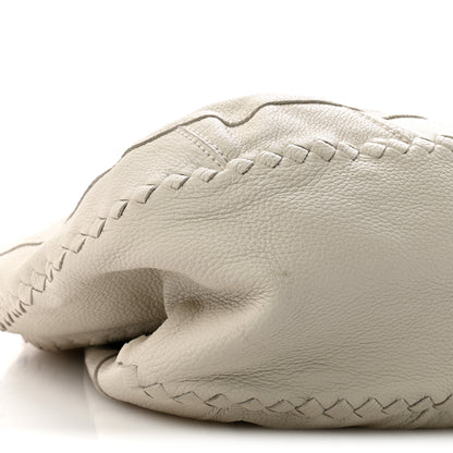 Bottega Veneta Cervo Deerskin Large Hobo White 9 of 12