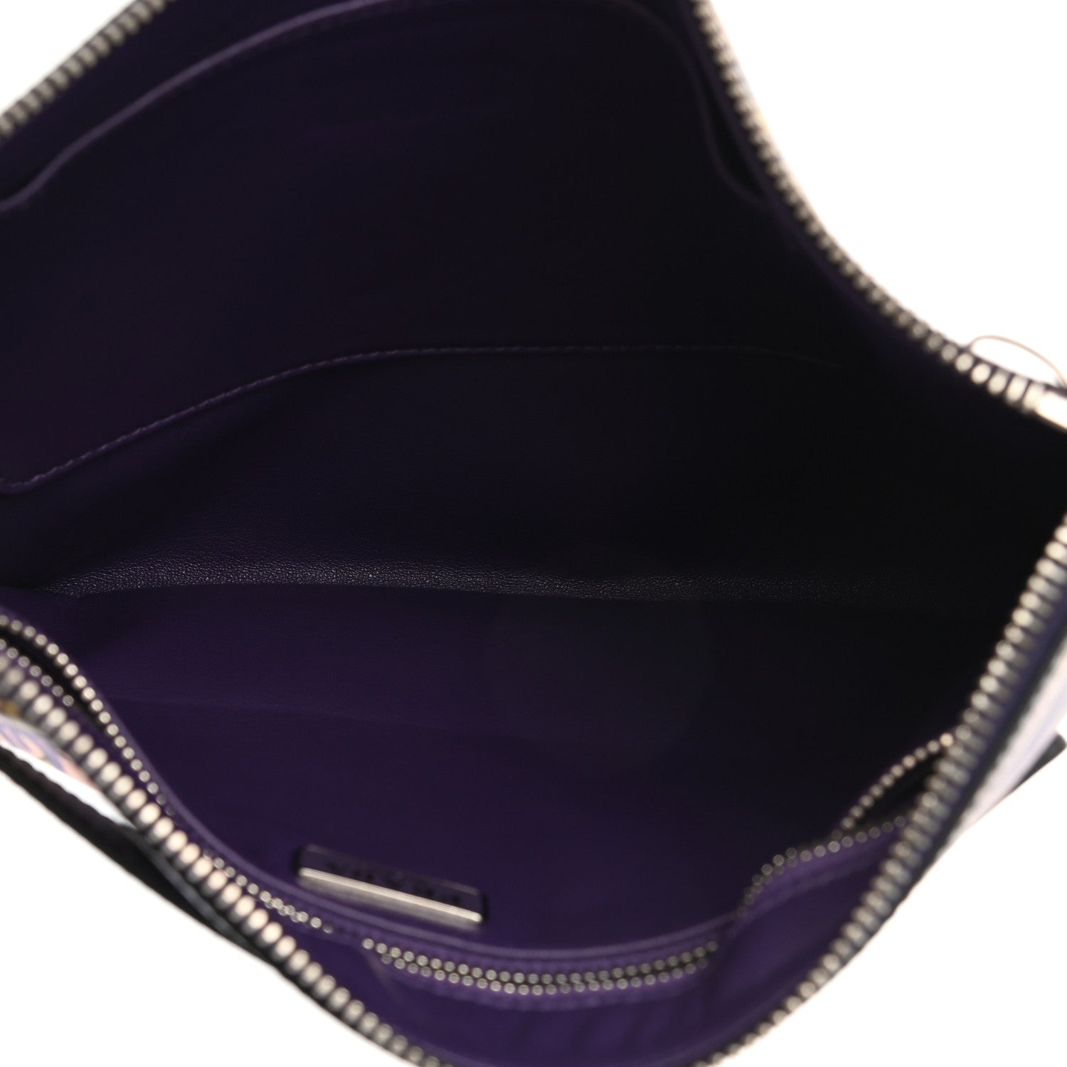 Prada Saffiano Floral Print Flat Pouch 5 of 6