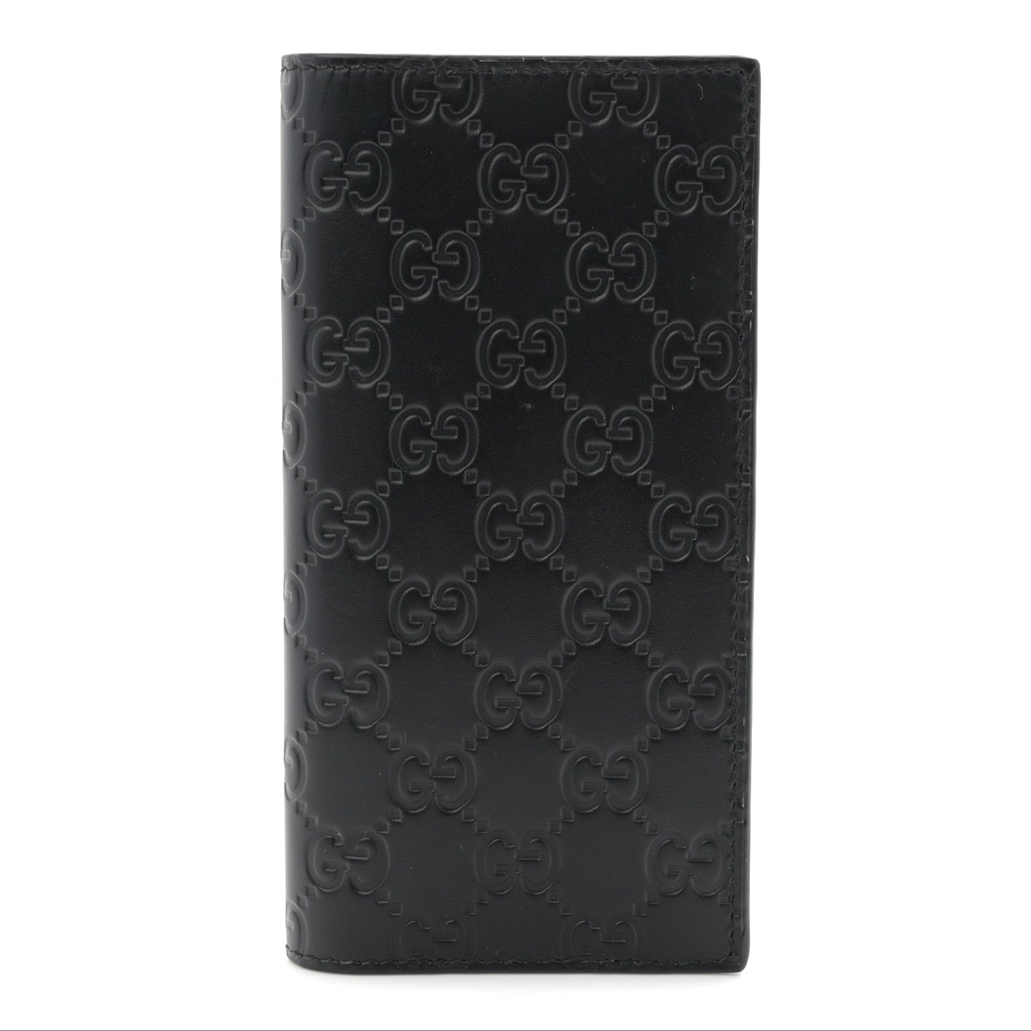 Gucci Guccissima Long Wallet Black 1 of 8