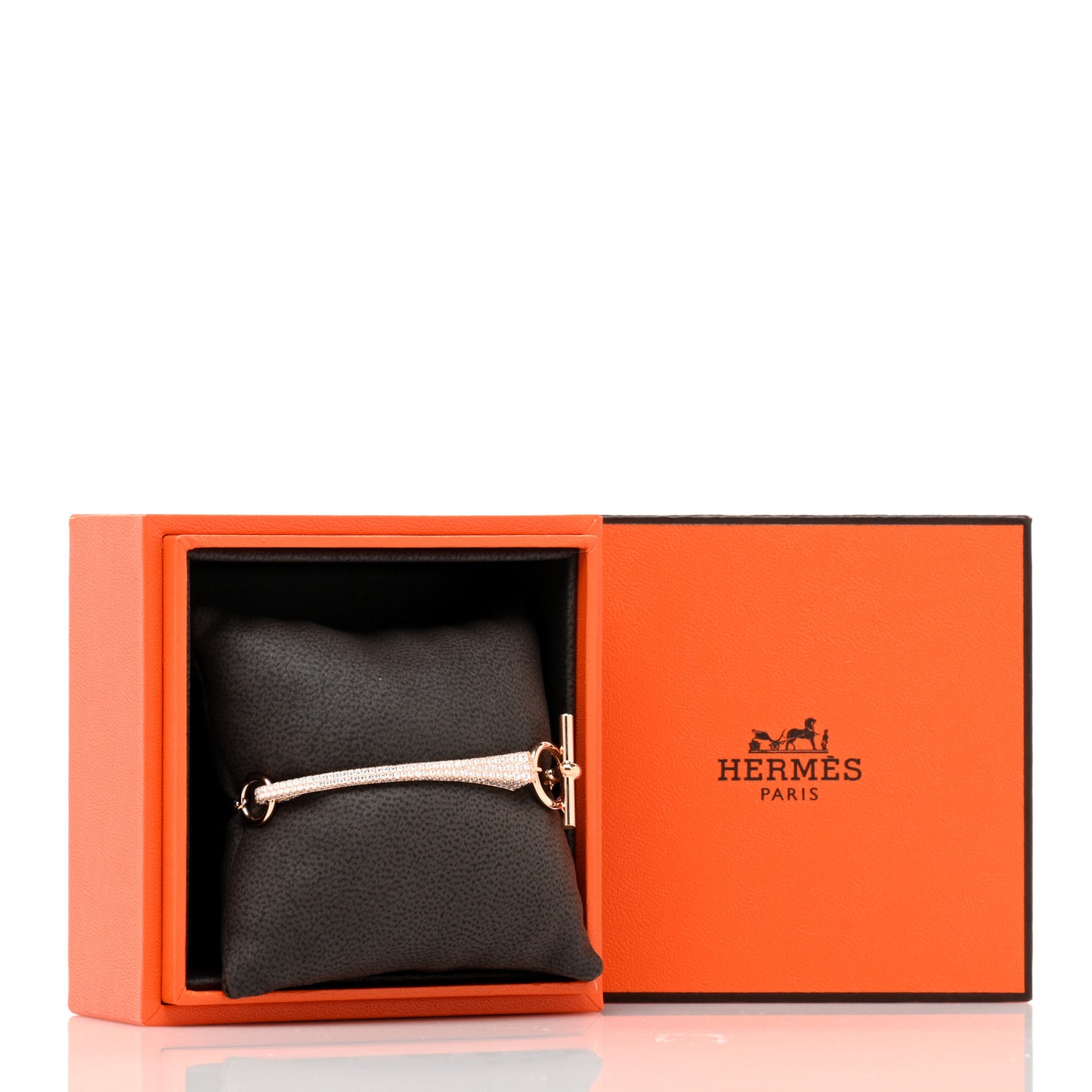 18K Rose Gold Diamond Clou de Forge Bracelet XS