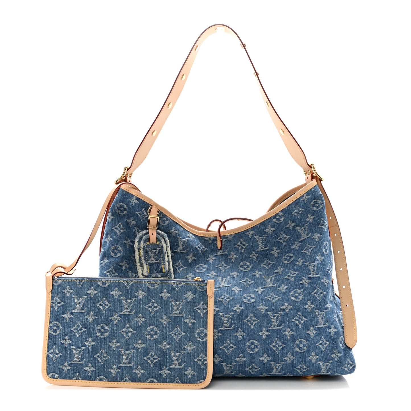 LOUIS VUITTON Monogram Denim CarryAll MM Blue