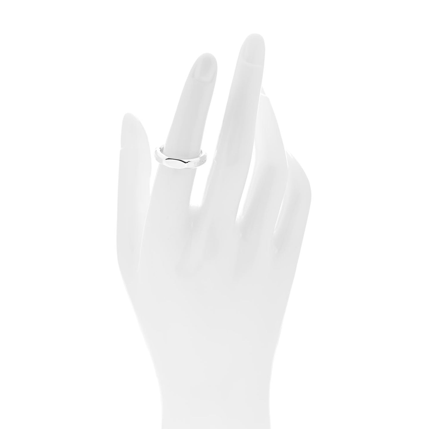 Sterling Silver Makers Narrow Slice Ring 52 6