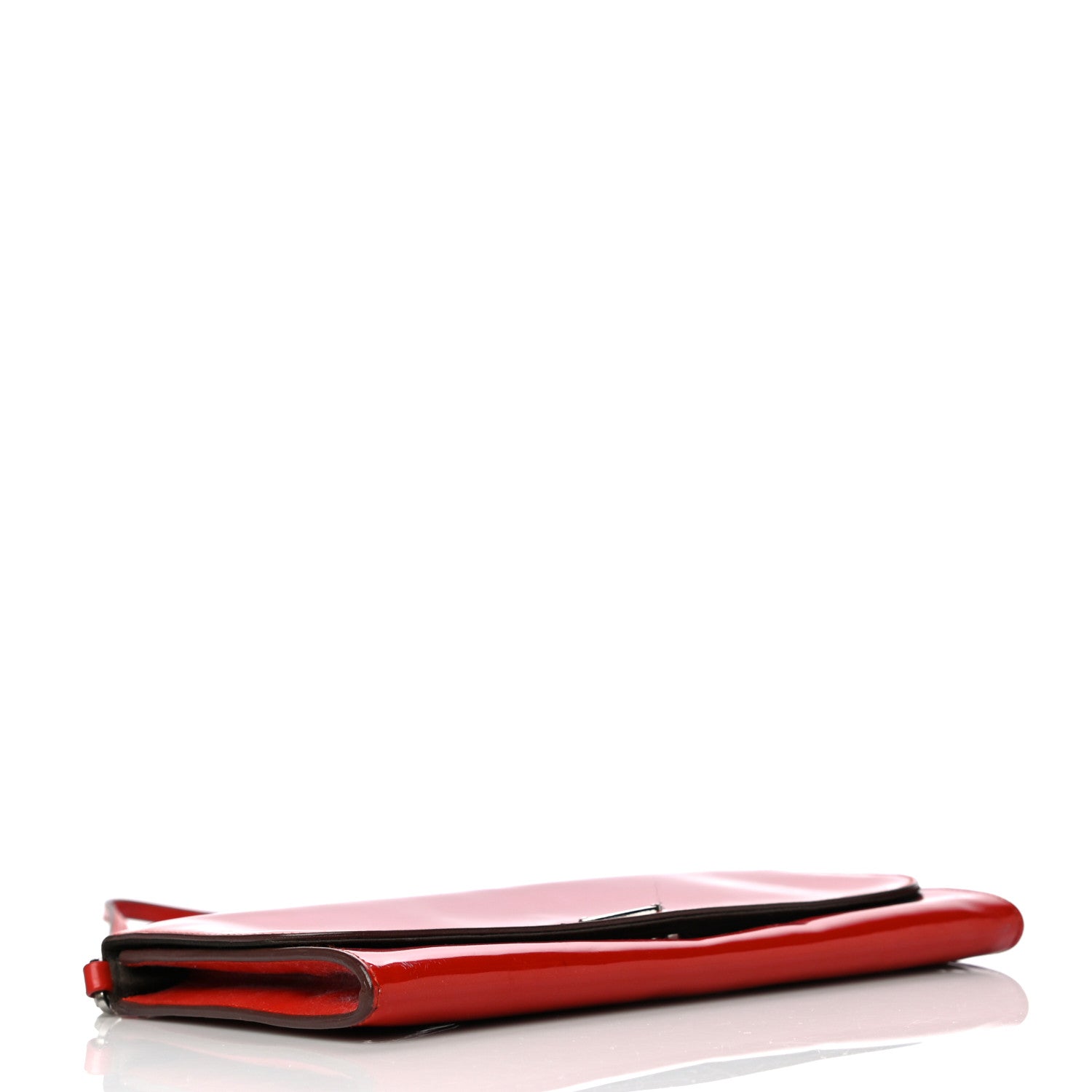 Prada Spazzolato Flap Shoulder Bag Rosso 3 of 26