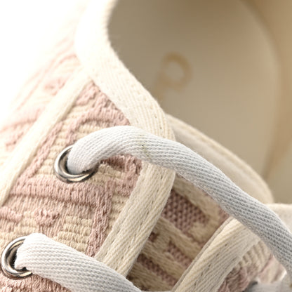 Christian Dior Canvas Oblique Walk'N'Dior Low Top Sneakers 38 Powder Nude 10 of 11