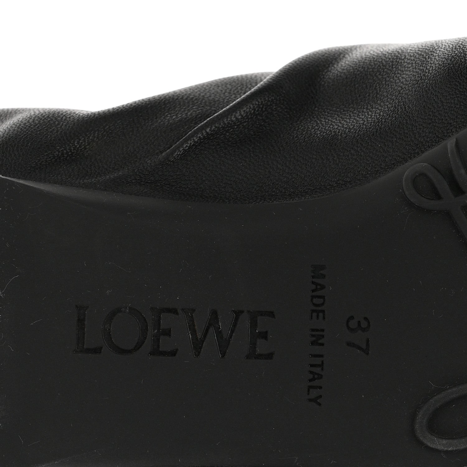 Loewe Lambskin Pebble Ballerina Flats 37 Black 7 of 10