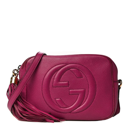 Gucci Cellarius Calfskin Small Soho Disco Bag Bright Bouganville 1 of 33