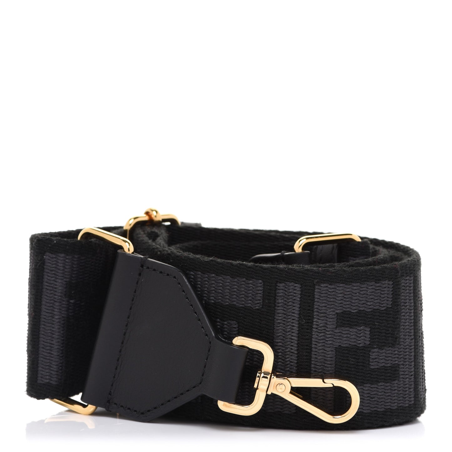 Ribbon Vitello Seta FF 1974 Adjustable Strap You Black