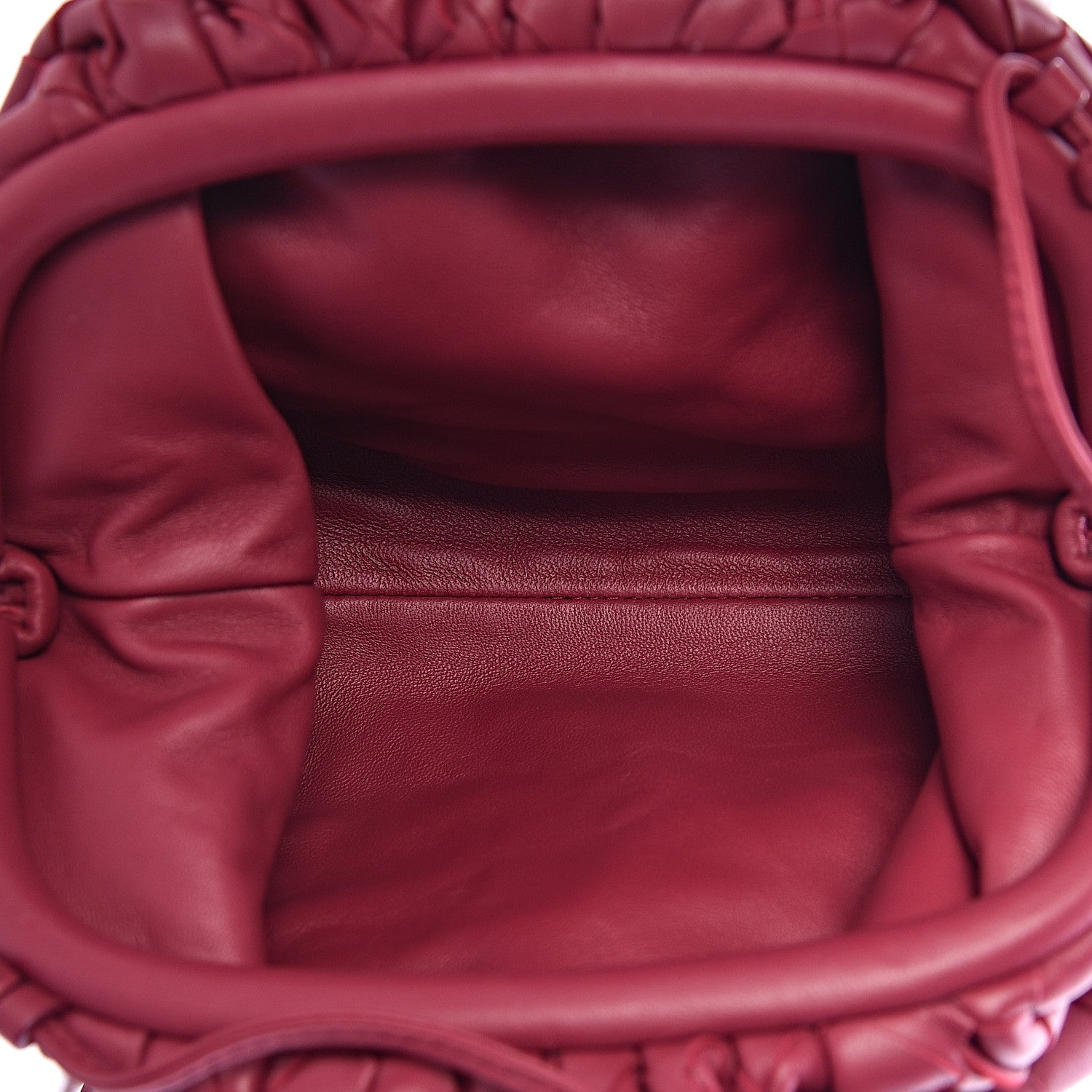Bottega Veneta Nappa Intrecciato The Mini Pouch Amaranto 5 of 11