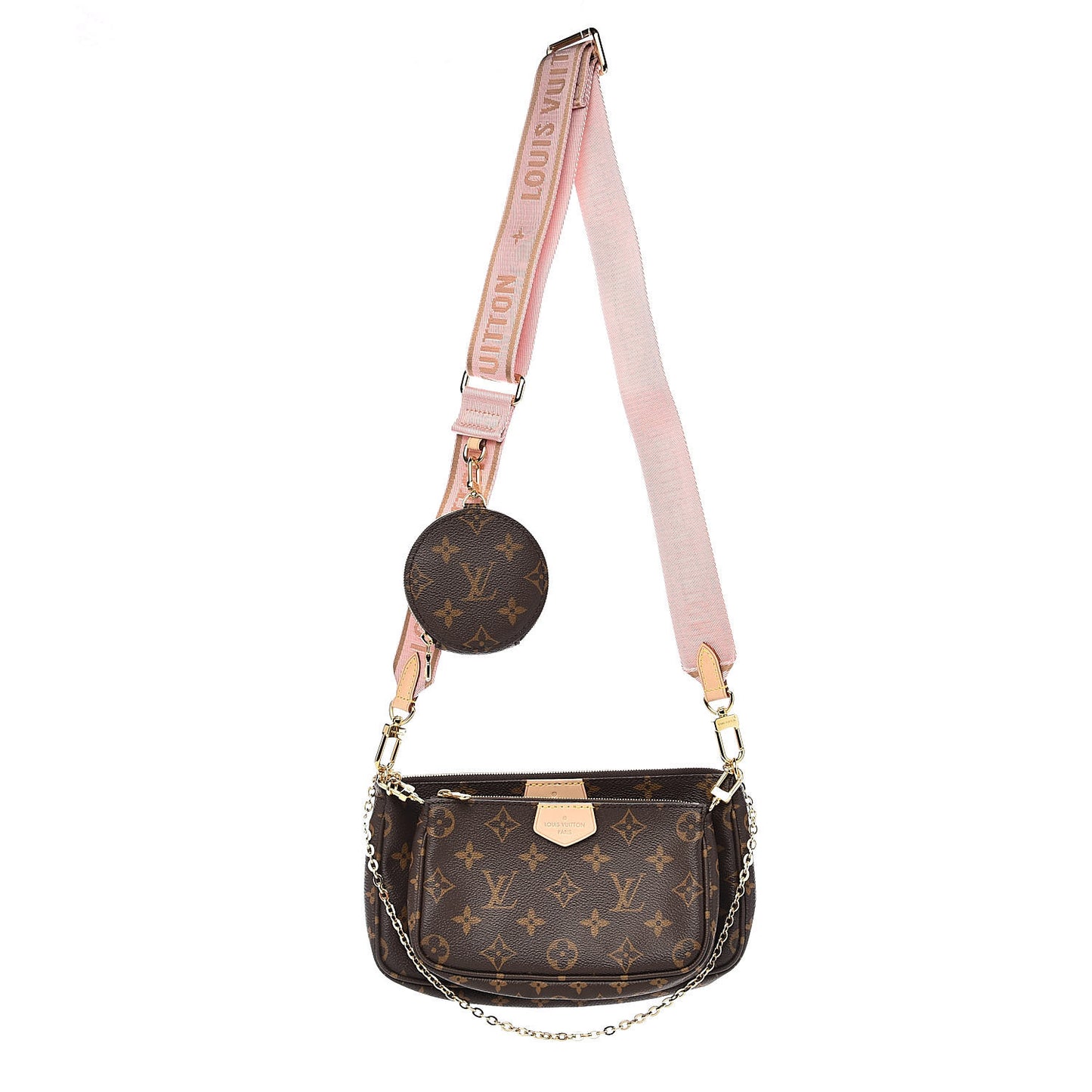 Monogram Multi Pochette Accessories Rose Clair
